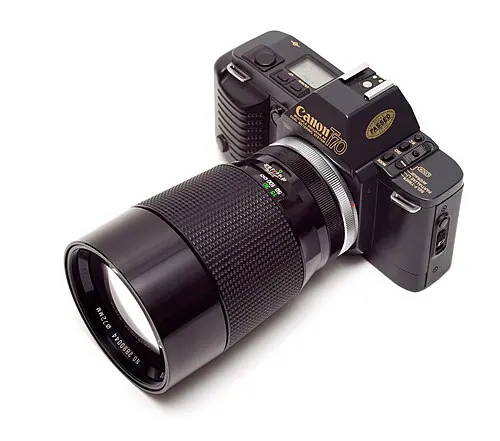 Canon T70 camera