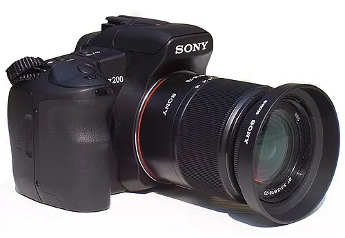 Sony Alpha 200 camera